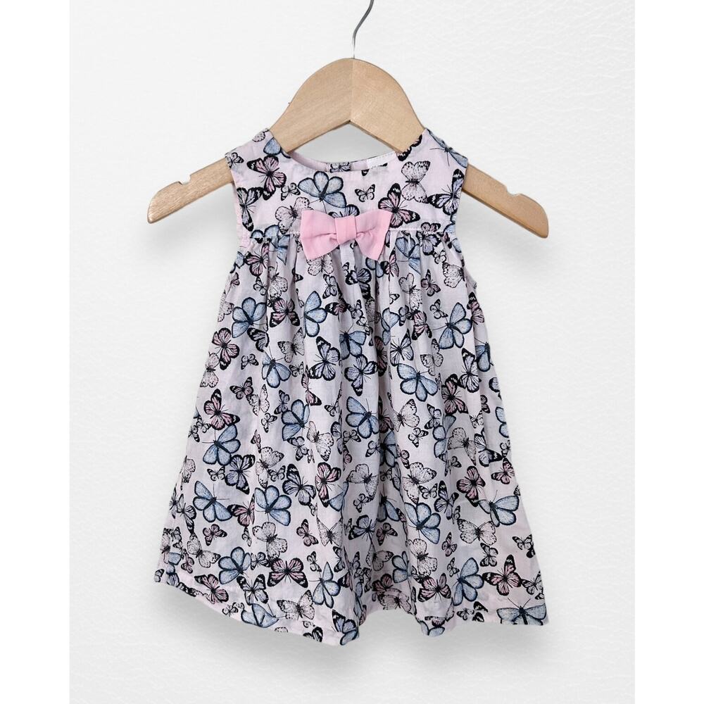H&M Butterfly A-line Dress, 4-6 Months